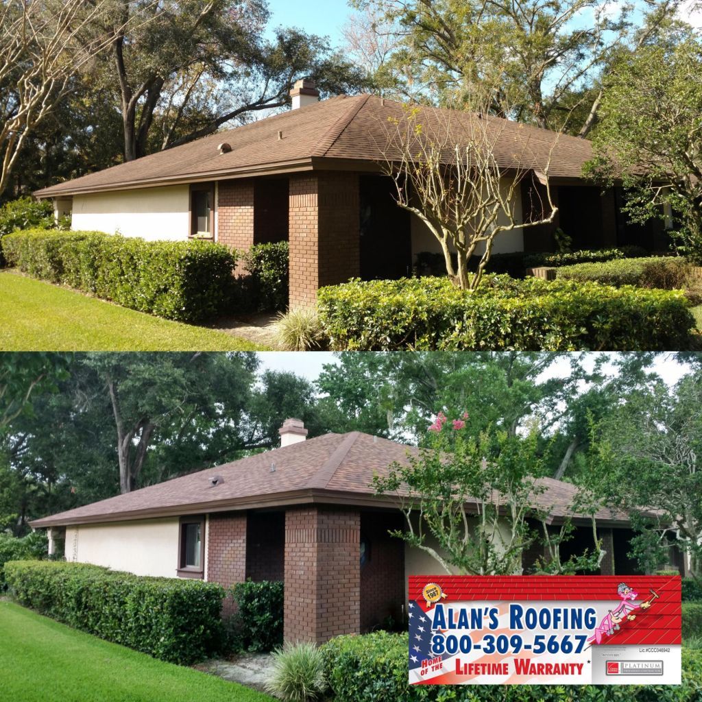 Residential Home Roof Replacement in central Florida installed by by the local roofing company; Alan's Roofing.