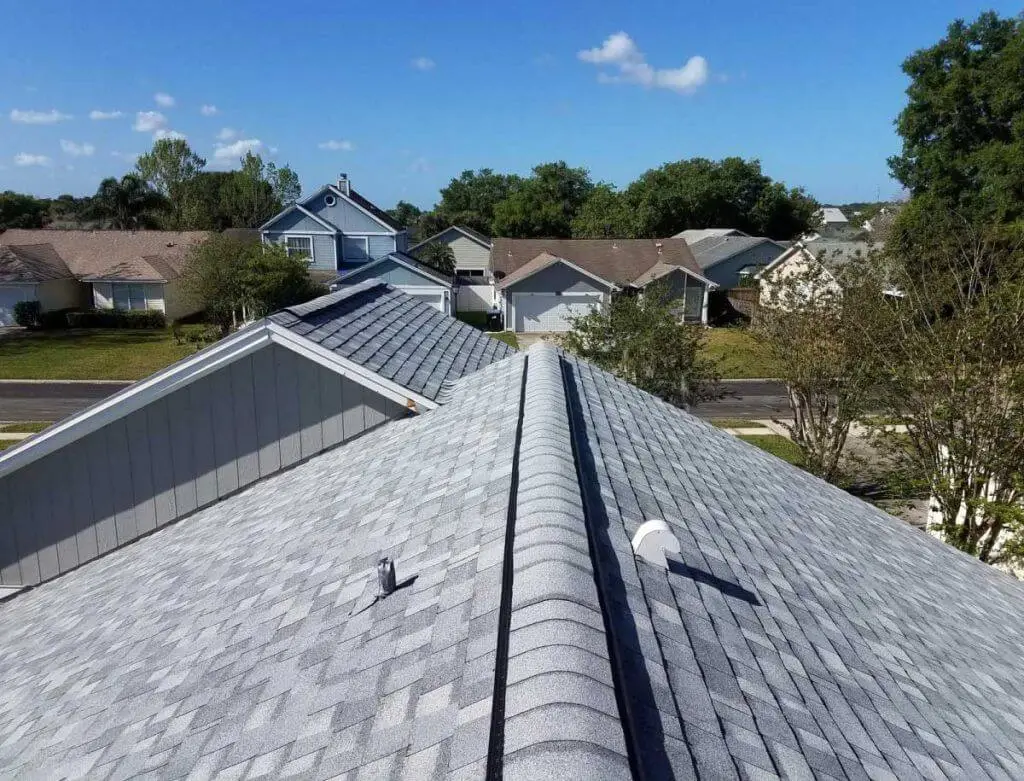 Roof replacement on a residential home in Arcadia installed by the local roofing company; Alan's Roofing.
