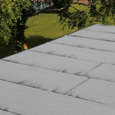 flat roof surface close up